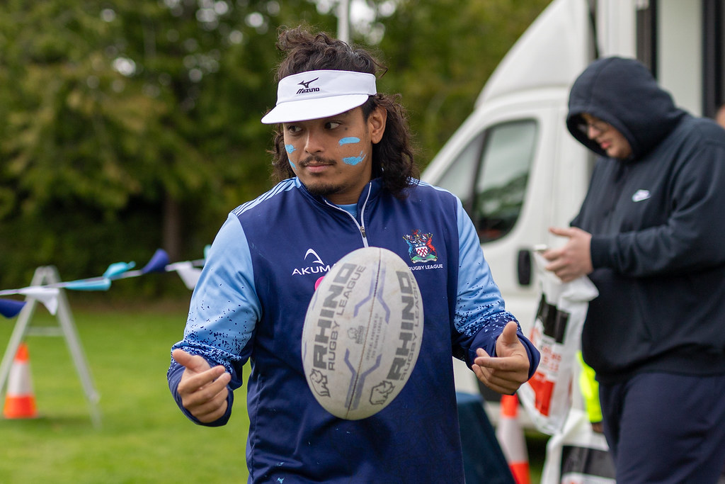 Student sport activity on the pitch