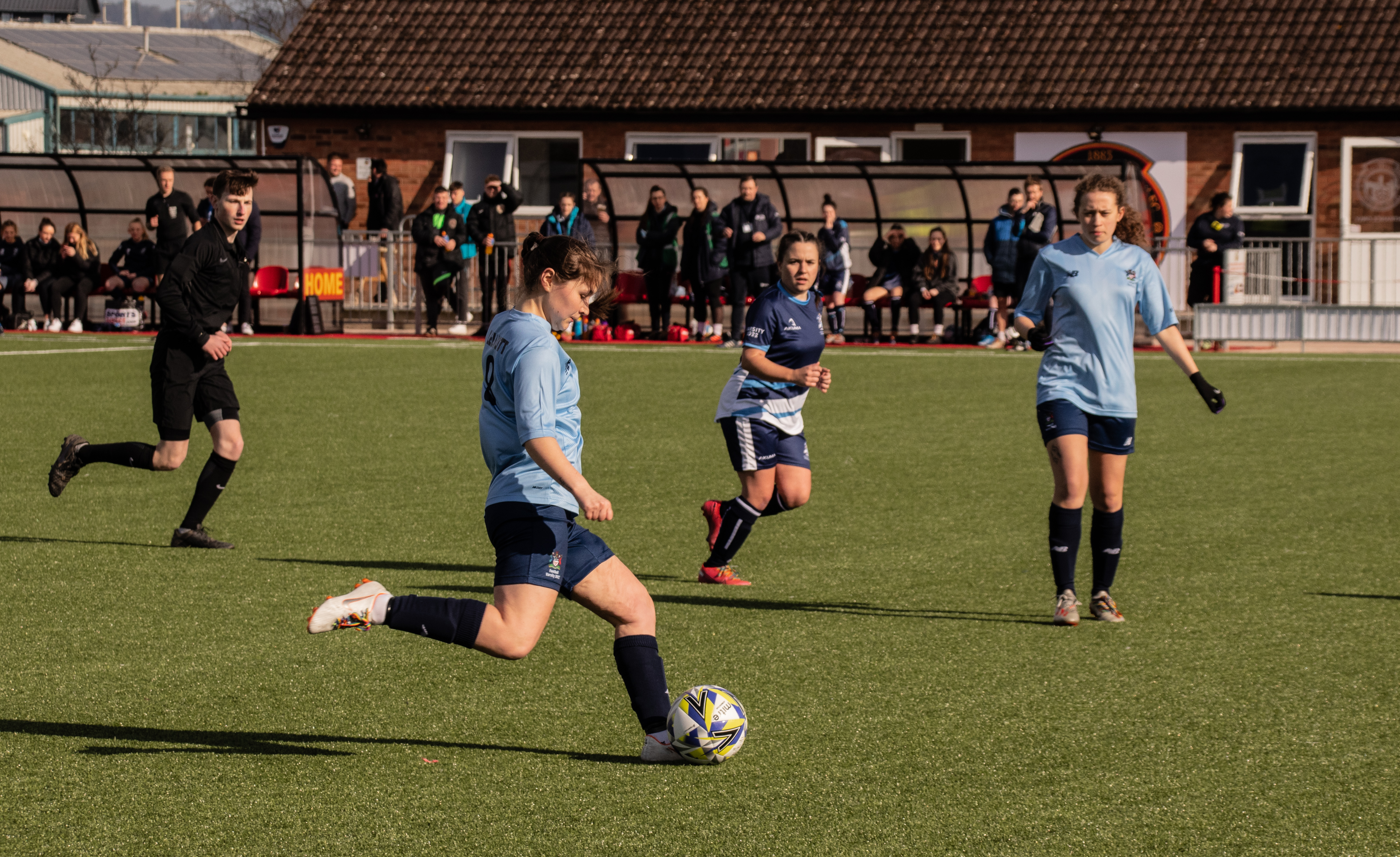 People playing football